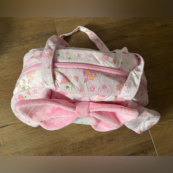 Brand New-MY MELODYPink Floral Clothe Tote Bag - Picture 11 of 16